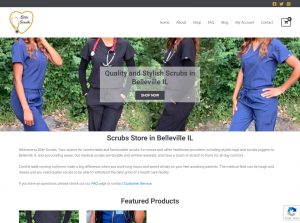 Medical Scrub Store Website